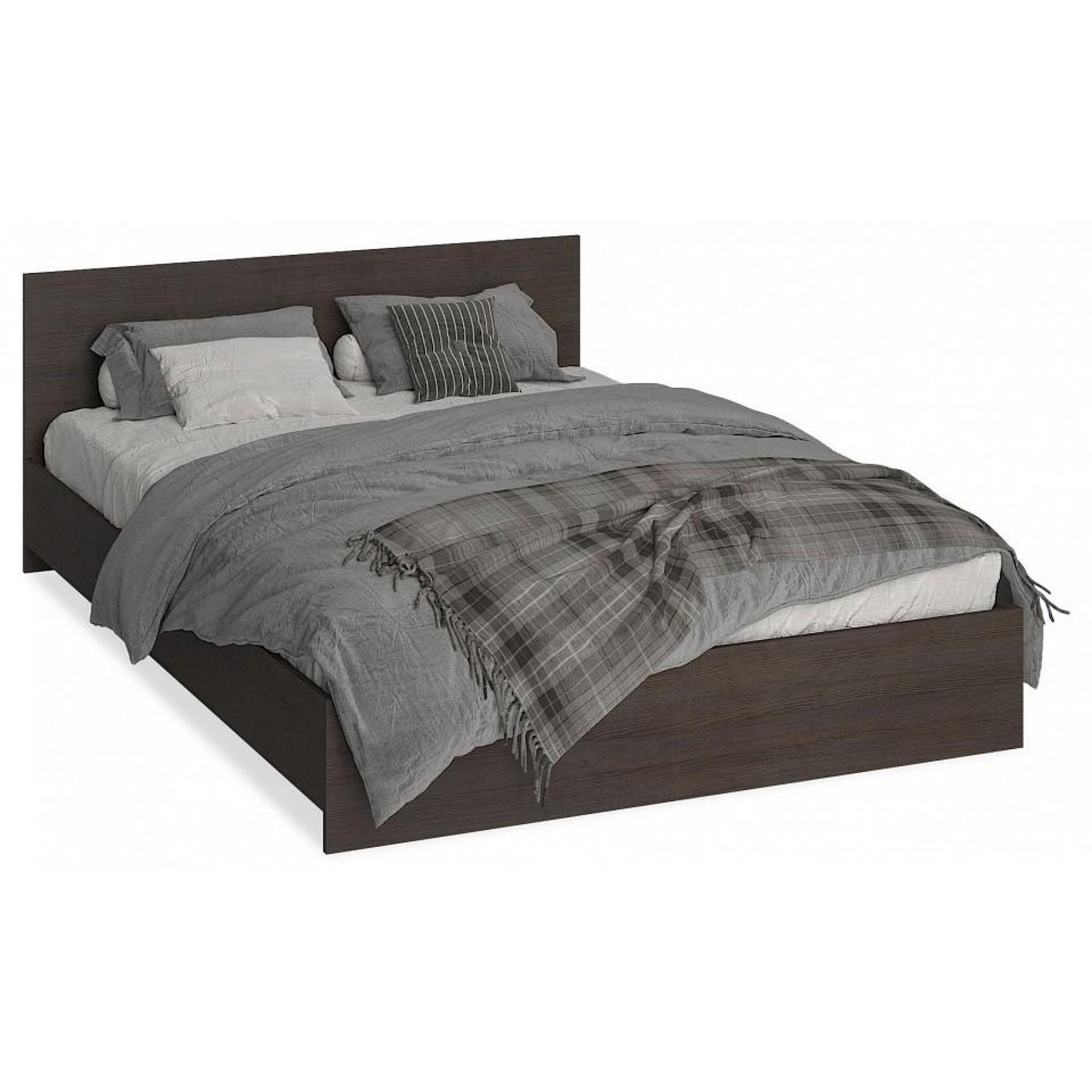 Кровать полутораспальная Ронда КР-140 древесина коричневая темная венге CTR_NF-00003113_000050898