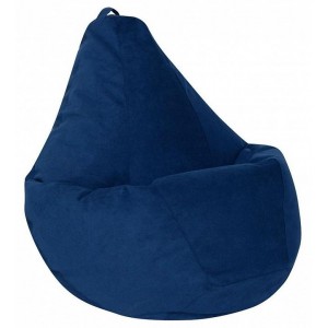 Кресло-мешок Синий Велюр XL    DRB_5023421