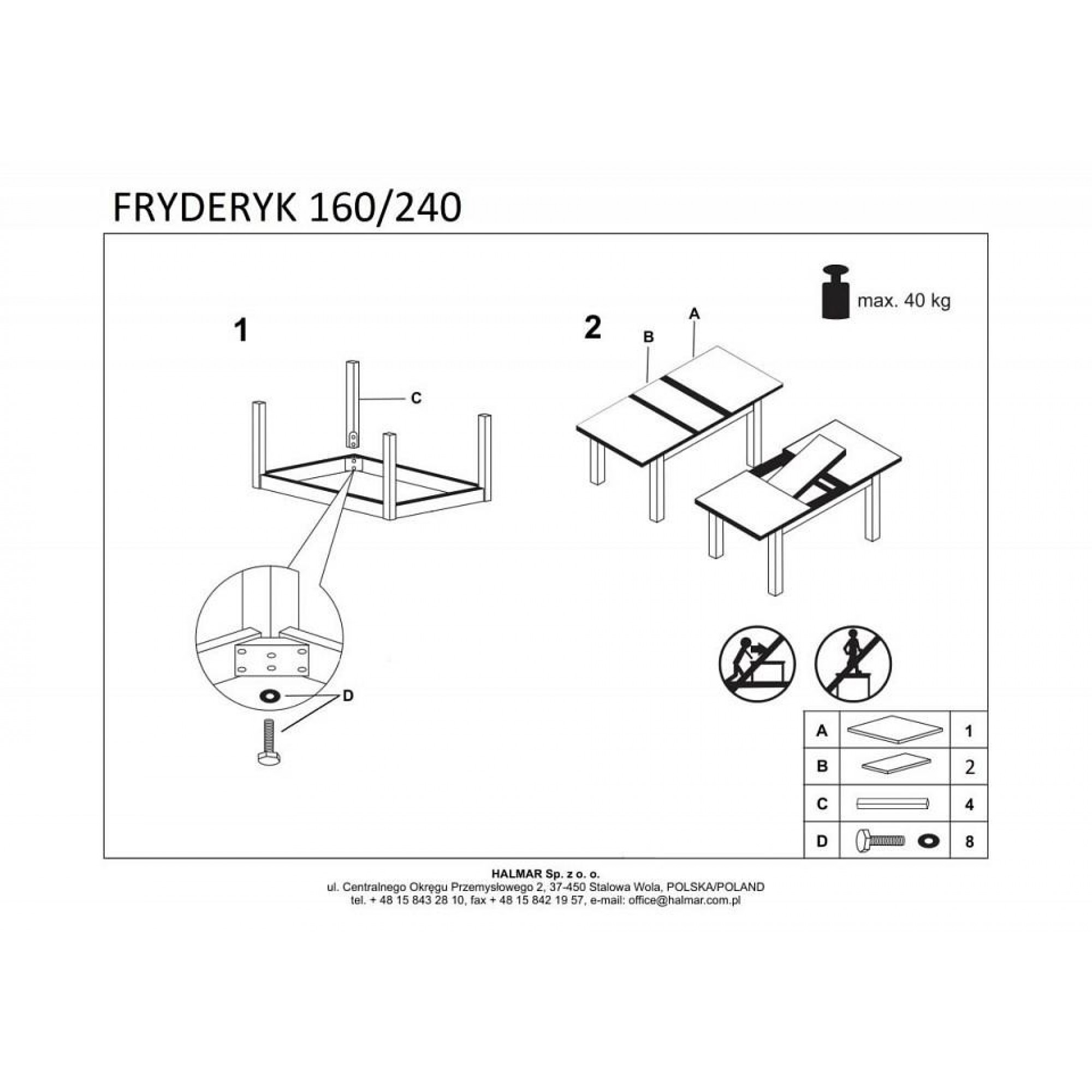 Стол обеденный Fryderyk V-PL-FRYDERYK/240-ST-CRAFT