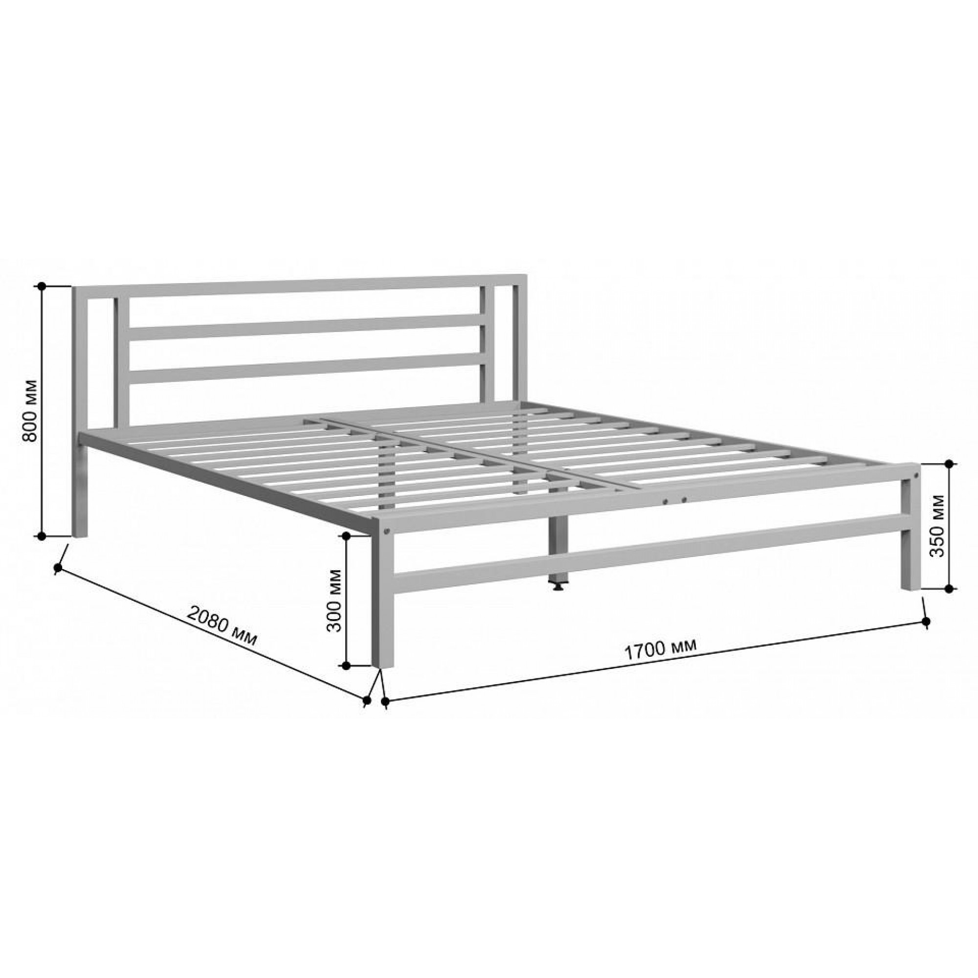 Кровать двуспальная Титан    FSN_4S-TI-4y-dub-9005