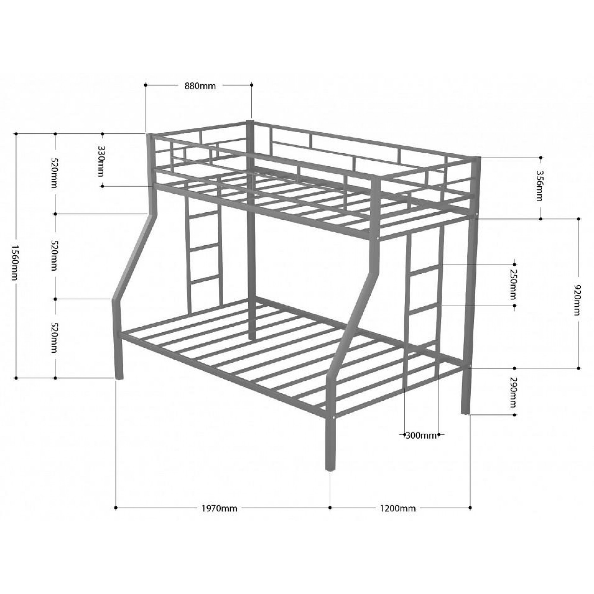 Кровать двухъярусная Милан    FSN_4s-mi_pd-9003