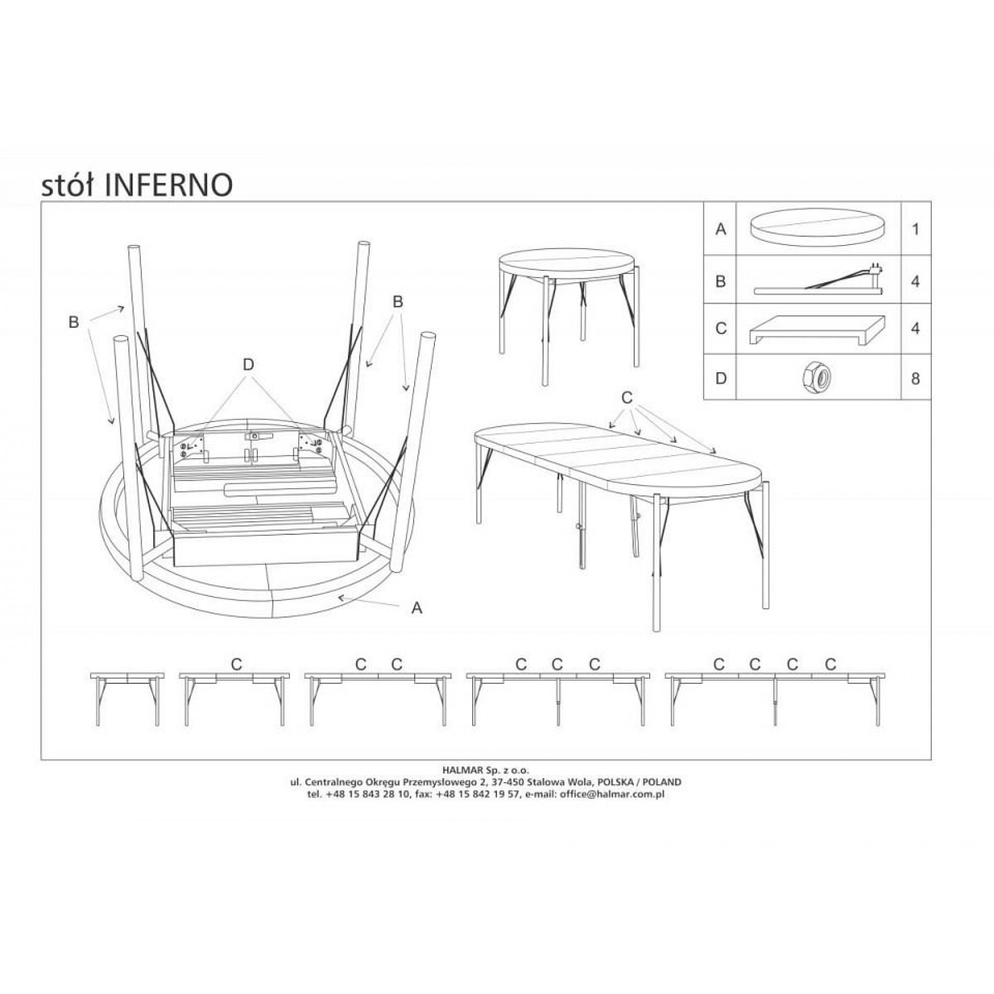 Стол обеденный Inferno    HLM_V-PL-INFERNO-ST