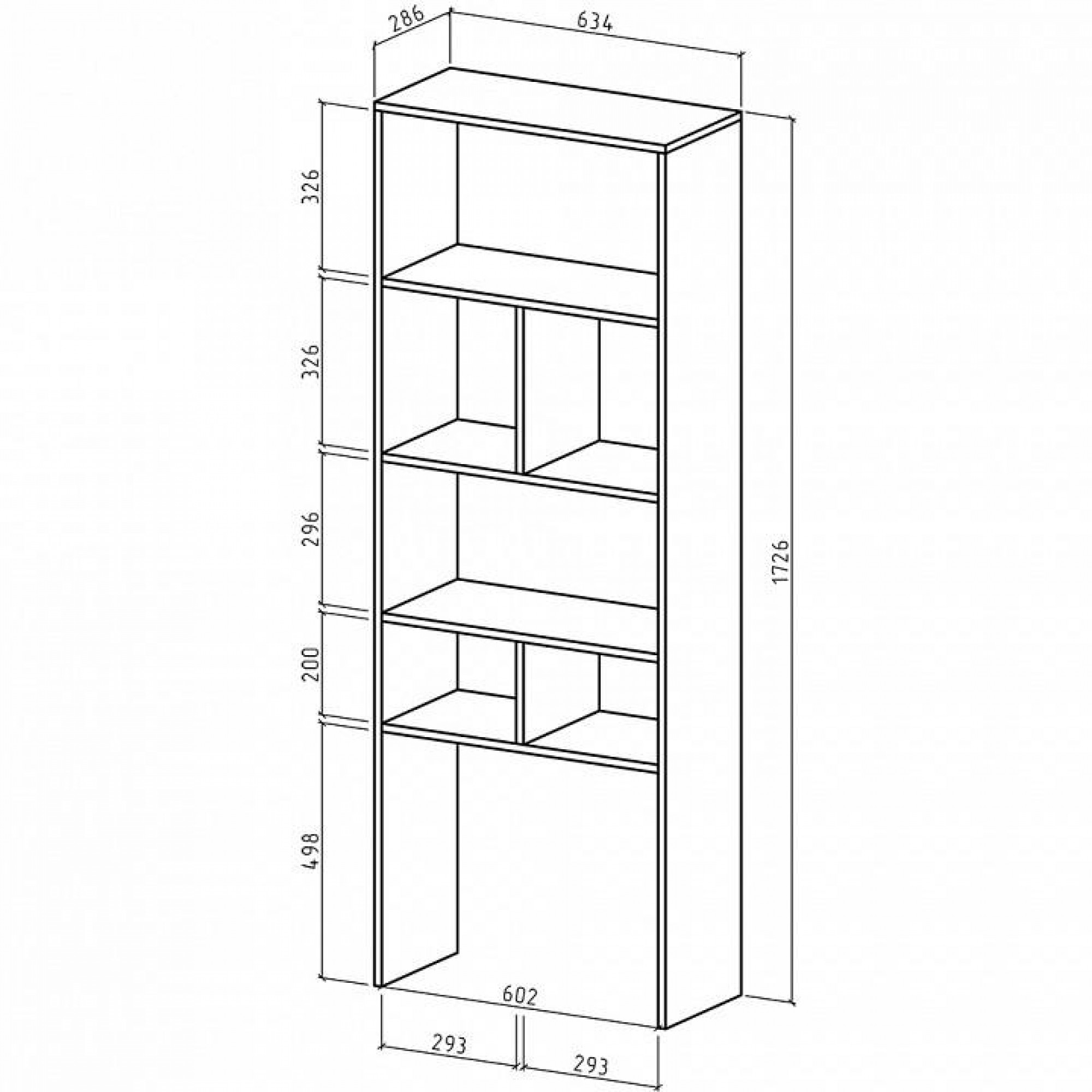 Стеллаж Феликс-4    MAS_FKS-4-DS