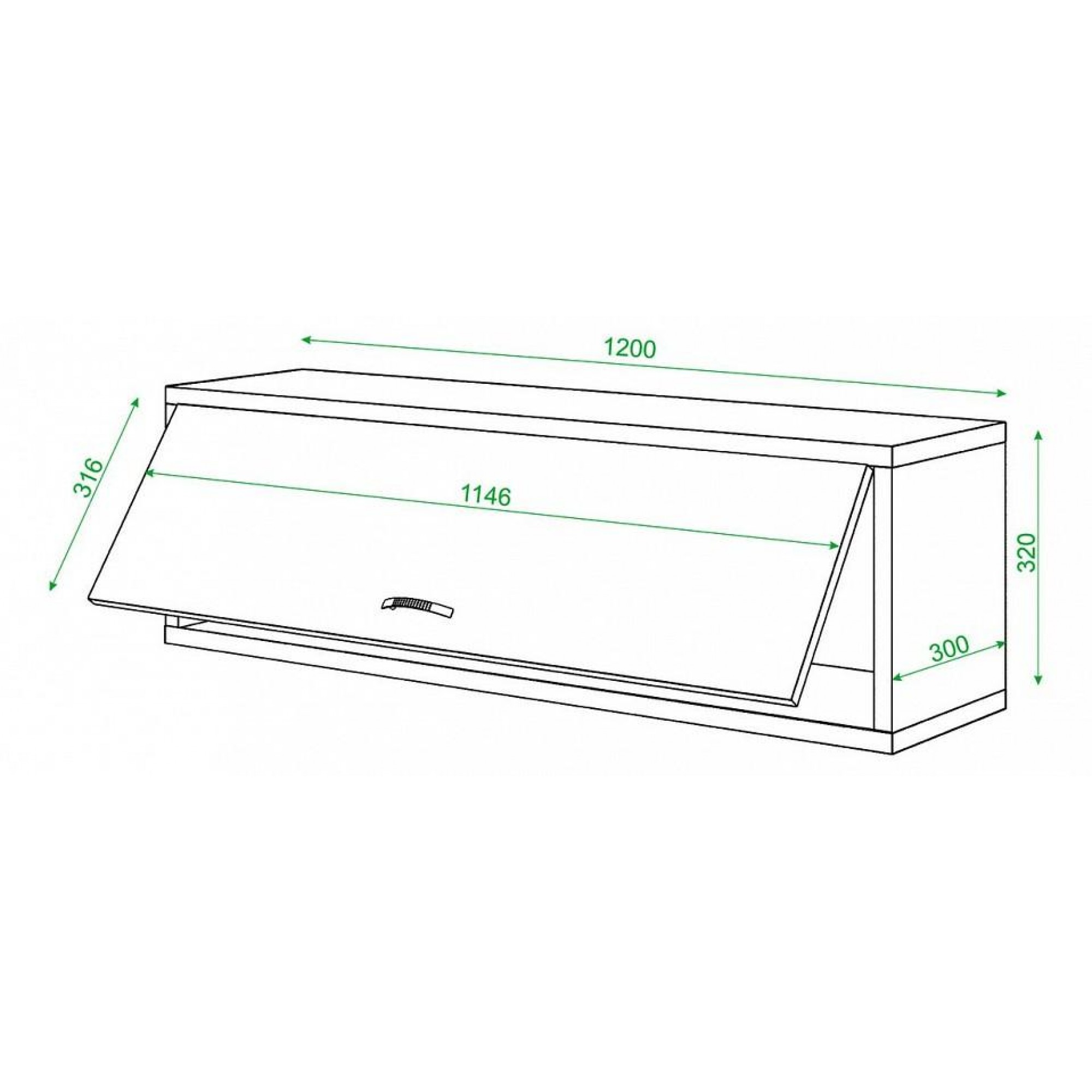 Полка книжная Домино нельсон ПК-30М    MER_PK-30M_N