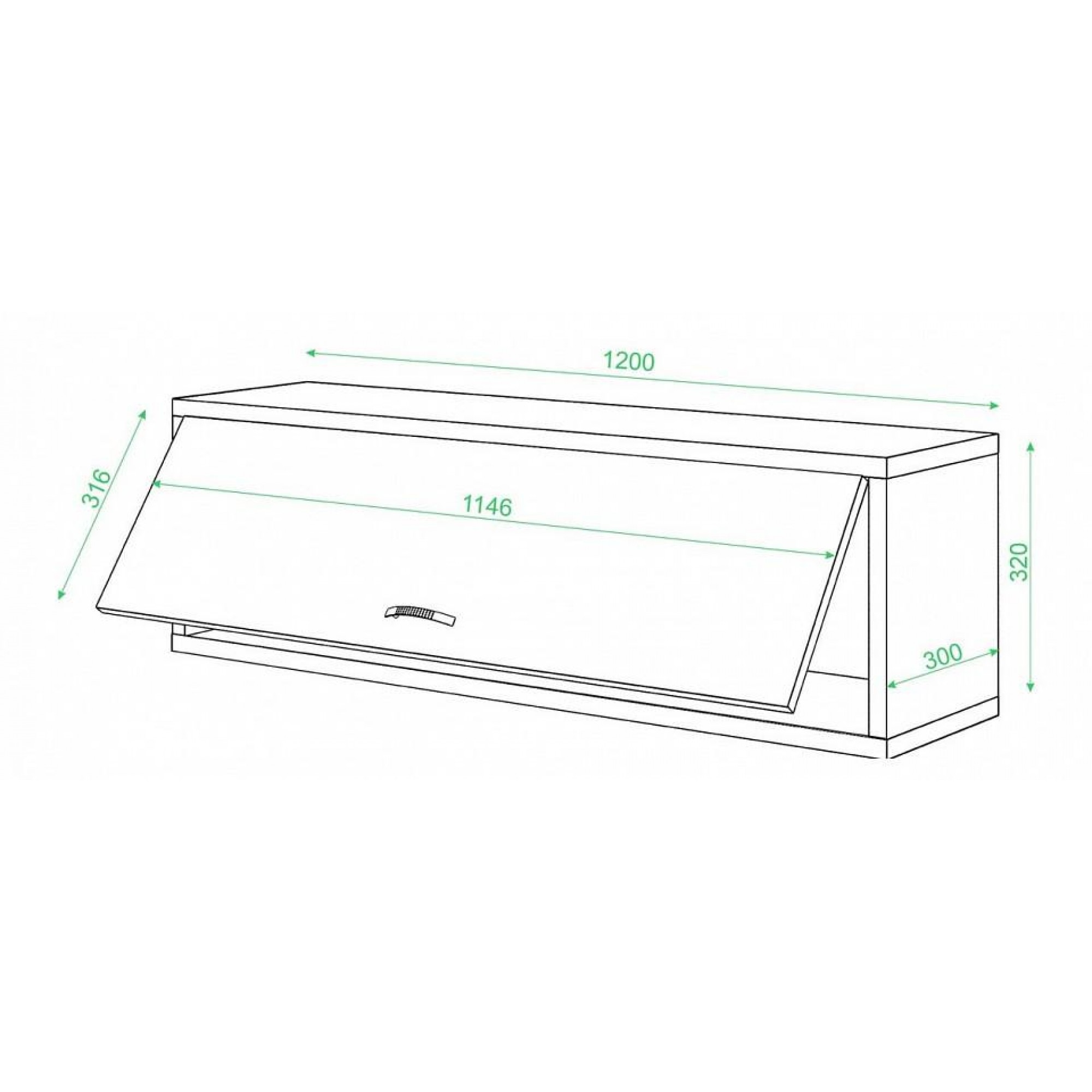 Полка книжная Домино Нельсон ПК-30    MER_PK-30N