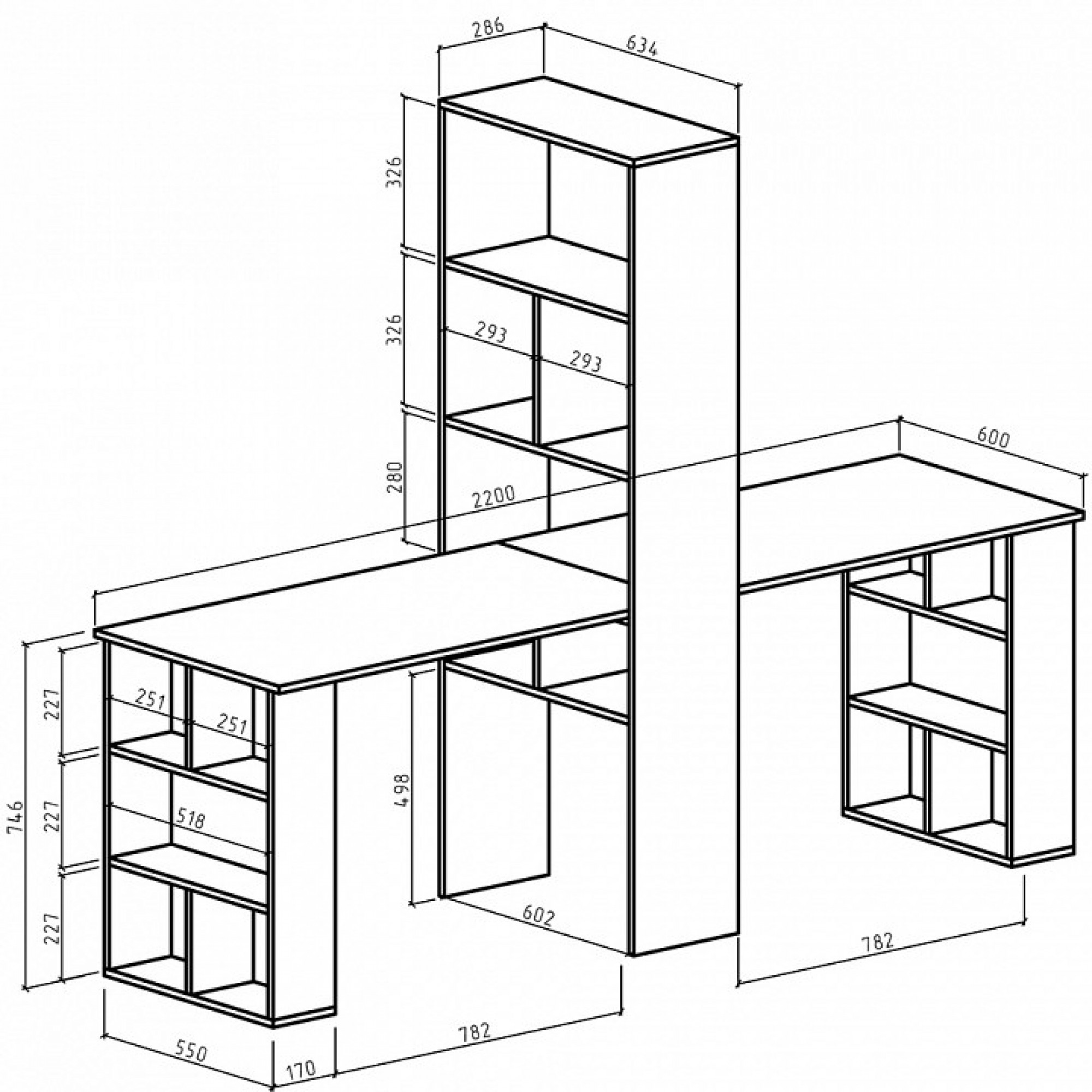 Стол компьютерный Феликс-455    MAS_FKS-455-DS